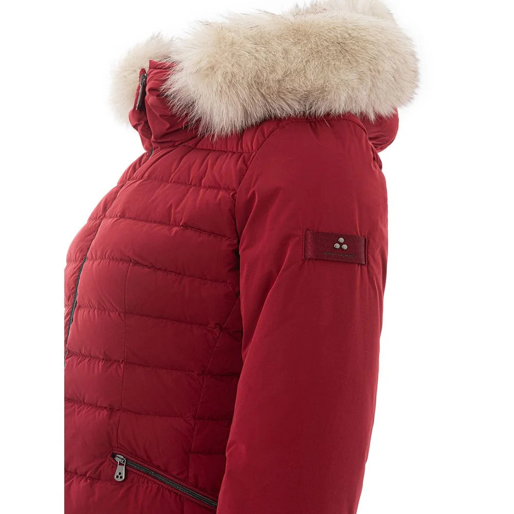 Peuterey Bordeaux Polyester Jackets & Coat - IT42|M - Puffer Jackets