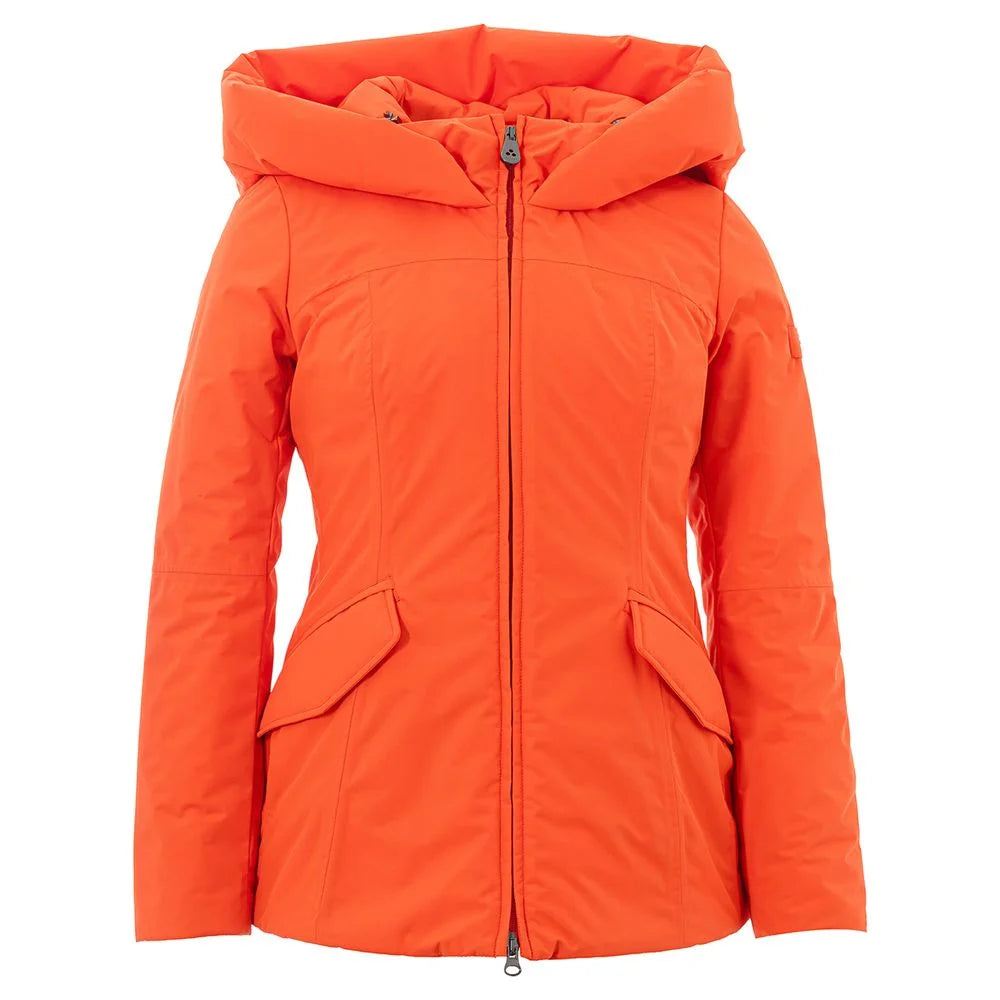 Peuterey Elegant Orange Polyester Jacket for Women - IT42|M