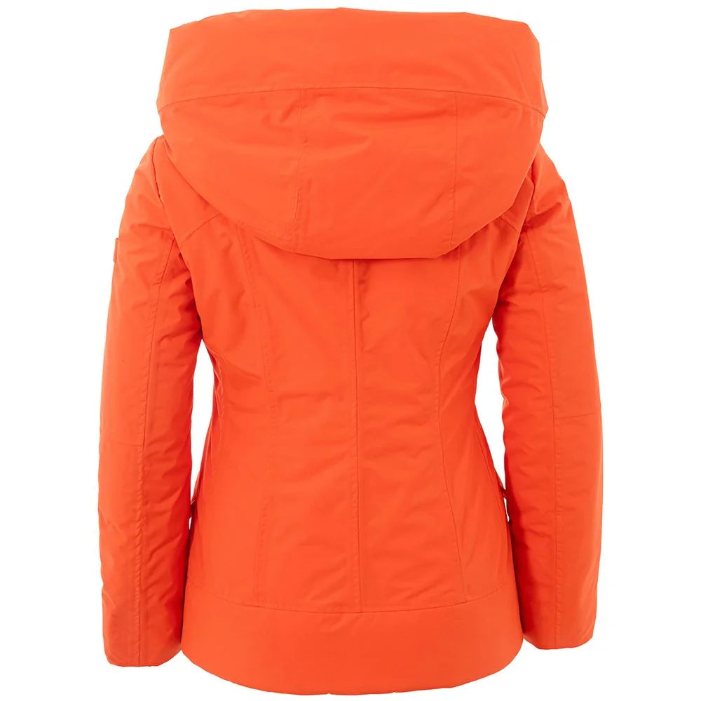 Peuterey Elegant Orange Polyester Jacket for Women - IT42|M - Sport Jackets