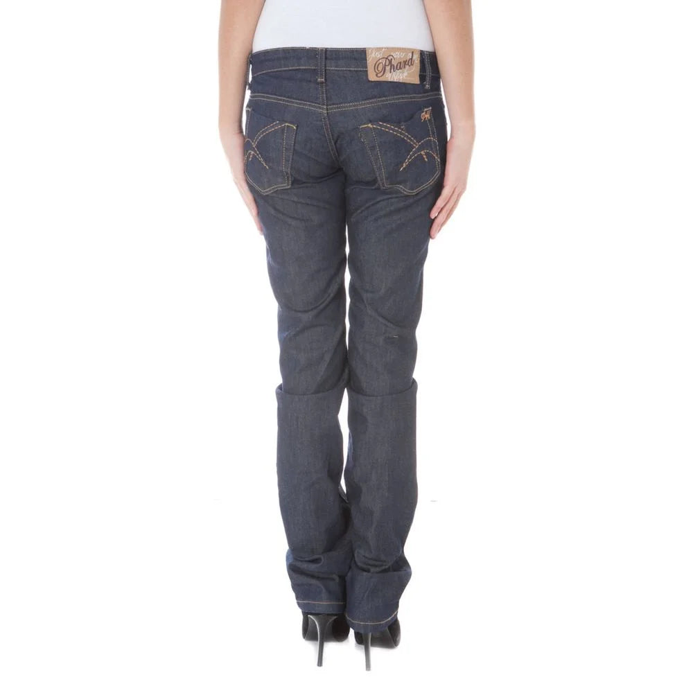 Phard Blue Cotton Women Jeans - W24