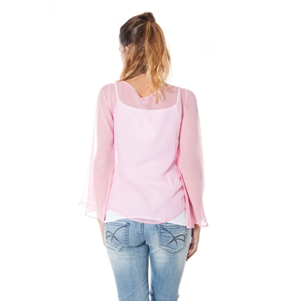 Phard Pink Silk Women Top - T-Shirts