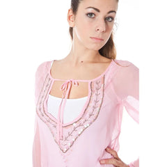 Phard Pink Silk Women Top - T-Shirts