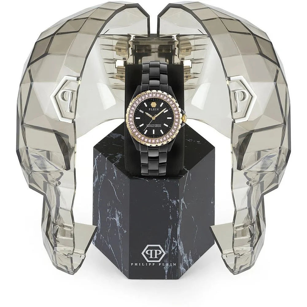 Philipp Plein Black Ceramic Dress Watch