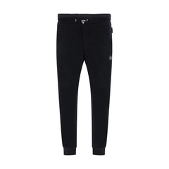 Philipp Plein Black Cotton Joggers (Workout Pants)
