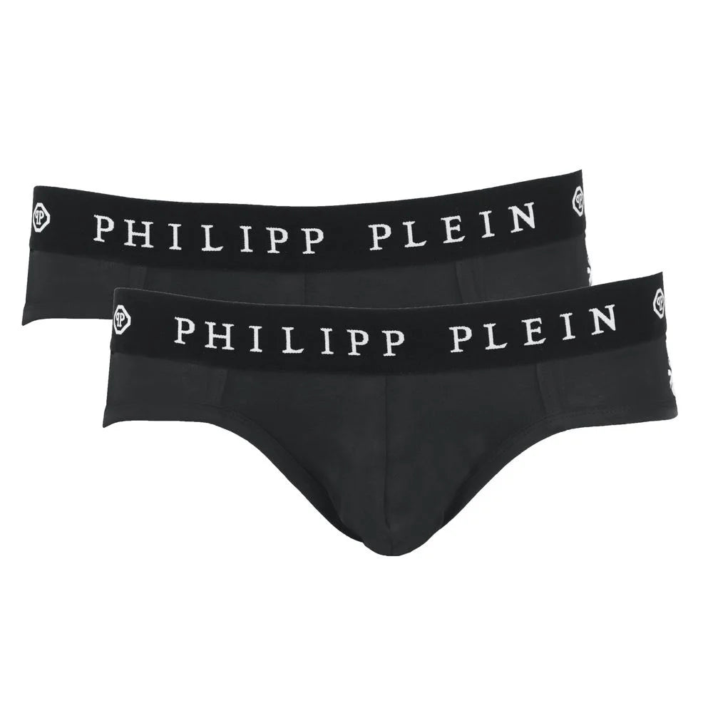 Philipp Plein Black Cotton Men Boxer Short Pack - XL - Boxer Shorts