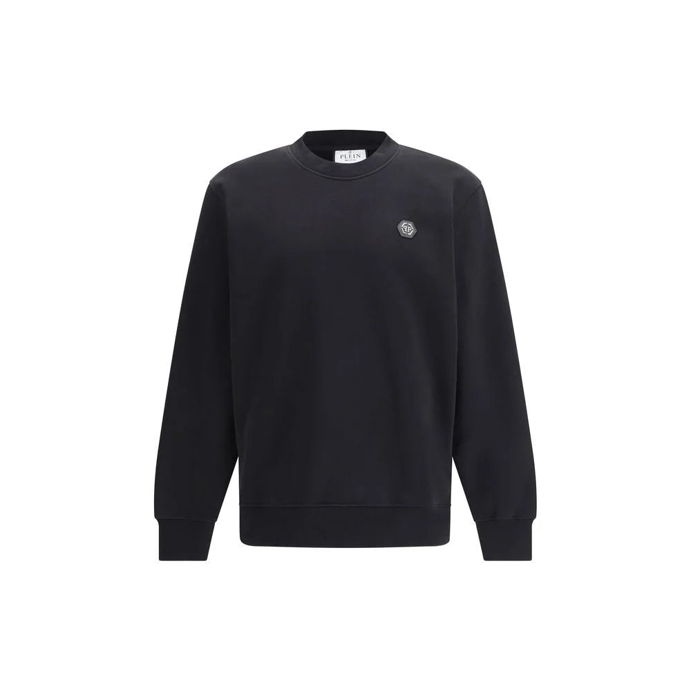 Philipp Plein Black Cotton Sweatshirt