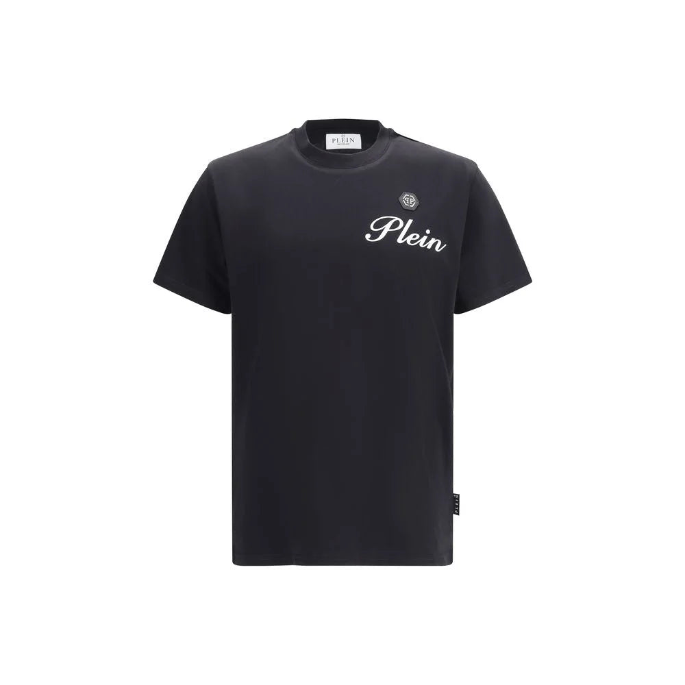 Philipp Plein Black Cotton T-Shirt