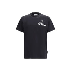 Philipp Plein Black Cotton T-Shirt