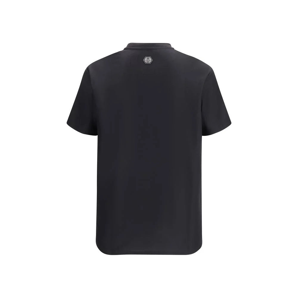 Philipp Plein Black Cotton T-Shirt