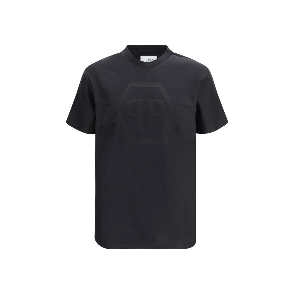 Philipp Plein Black Cotton T-Shirt