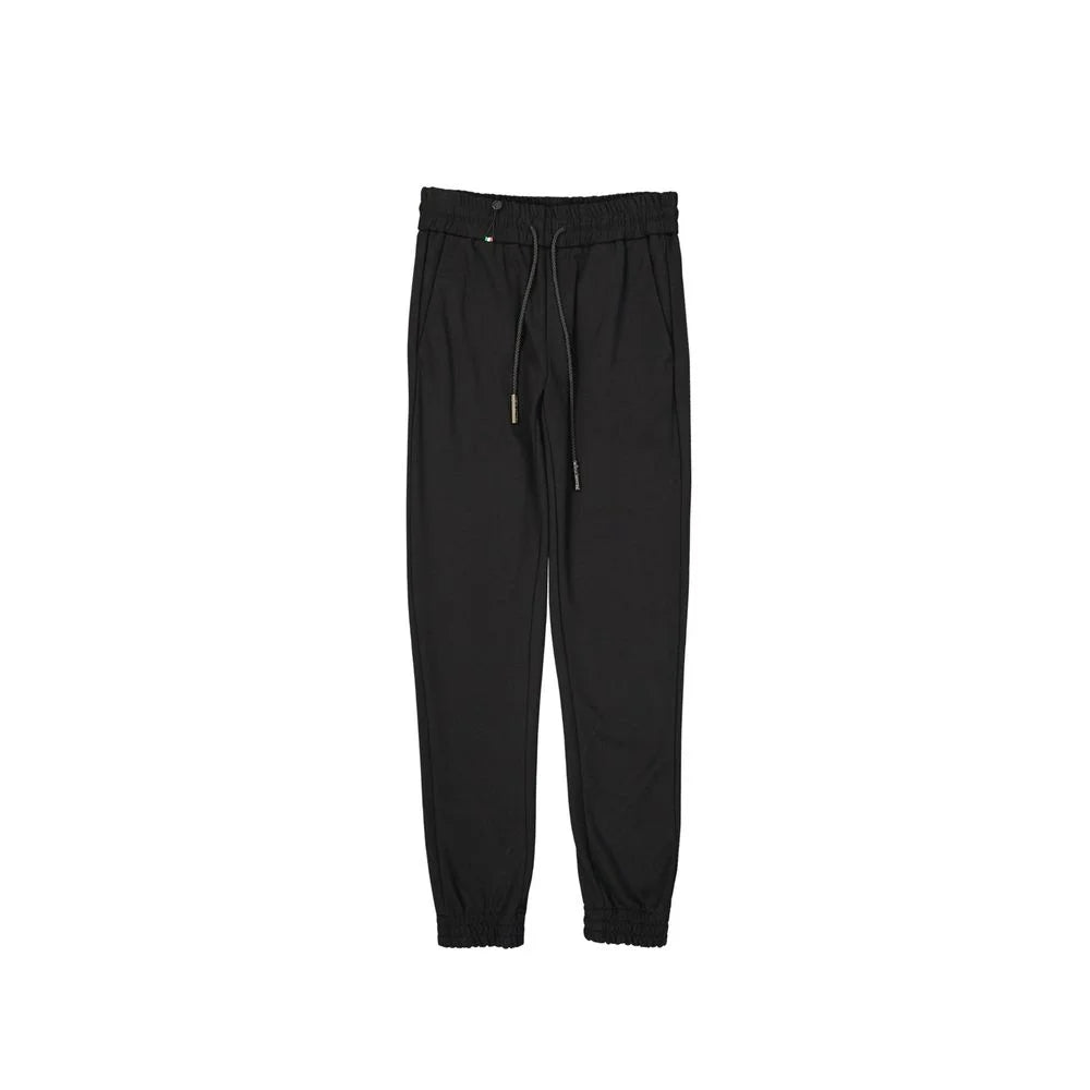 Philipp Plein Black Elastane Joggers (Workout Pants) - IT50 | L