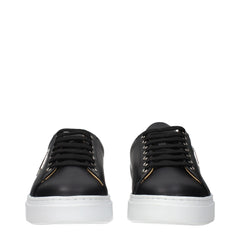 Philipp Plein Black Leather Low Top Sneakers - EU44/US11