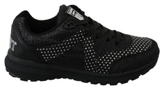 Philipp Plein Black Running Jasmines Sneakers Shoes - Sneakers