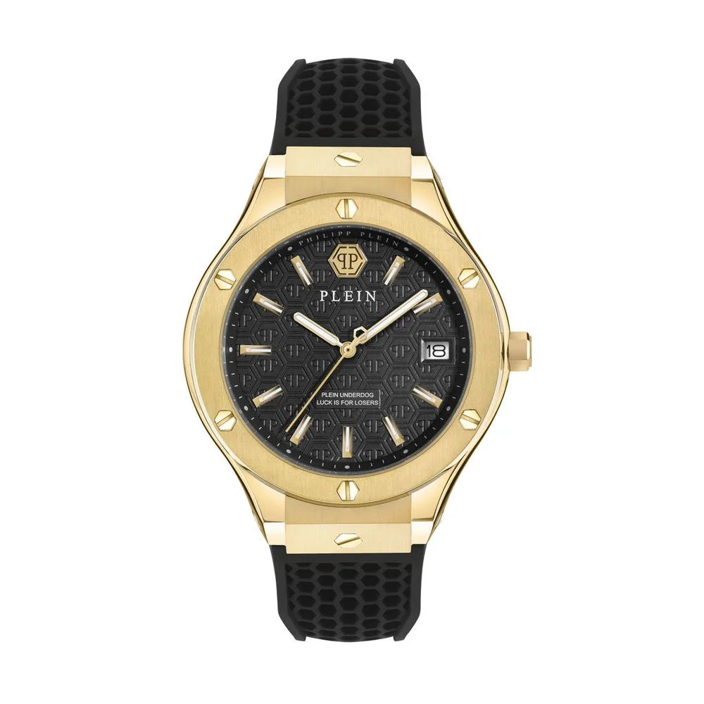 Philipp Plein Black Synthetic Dress Watch