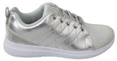 Philipp Plein Gisella Silver Polyester Sneakers Shoes - Sneakers
