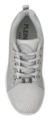 Philipp Plein Gisella Silver Polyester Sneakers Shoes - Sneakers