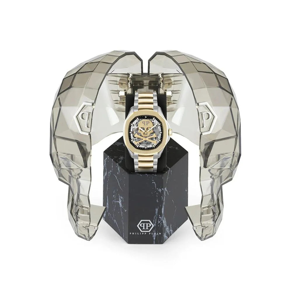Philipp Plein Gold Stainless Steel Dress Watch