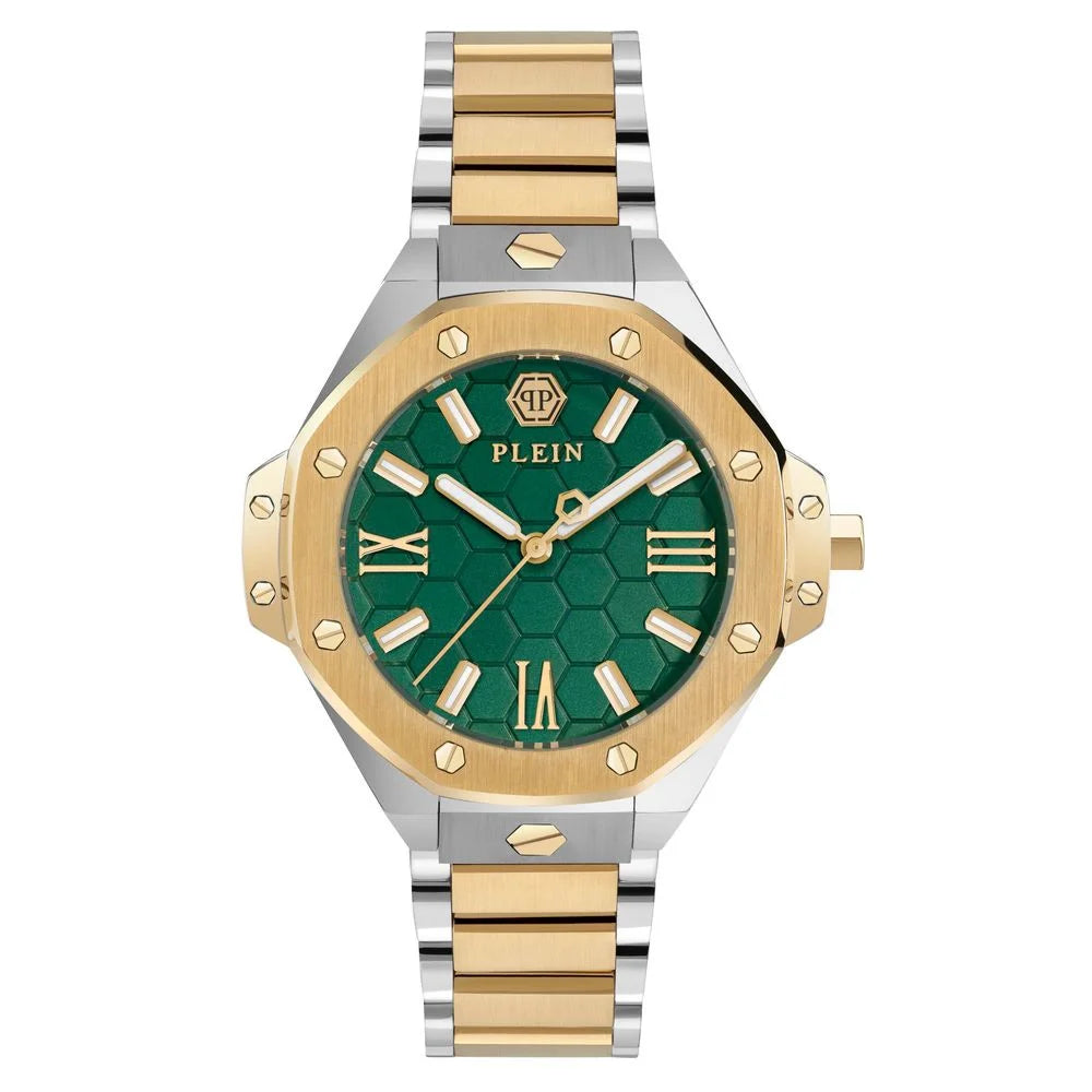 Philipp Plein Gold Stainless Steel Dress Watch