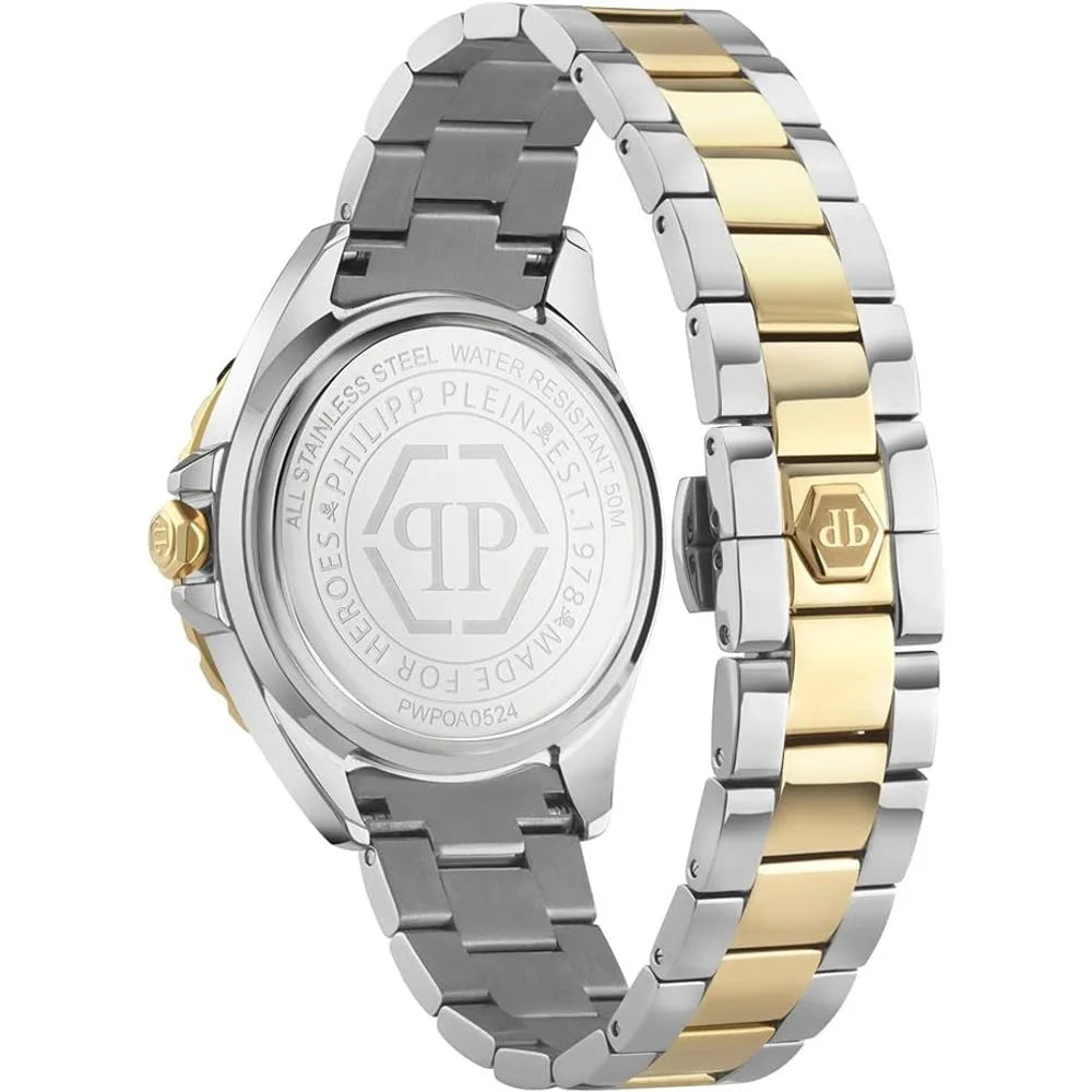 Philipp Plein Gold Stainless Steel Dress Watch