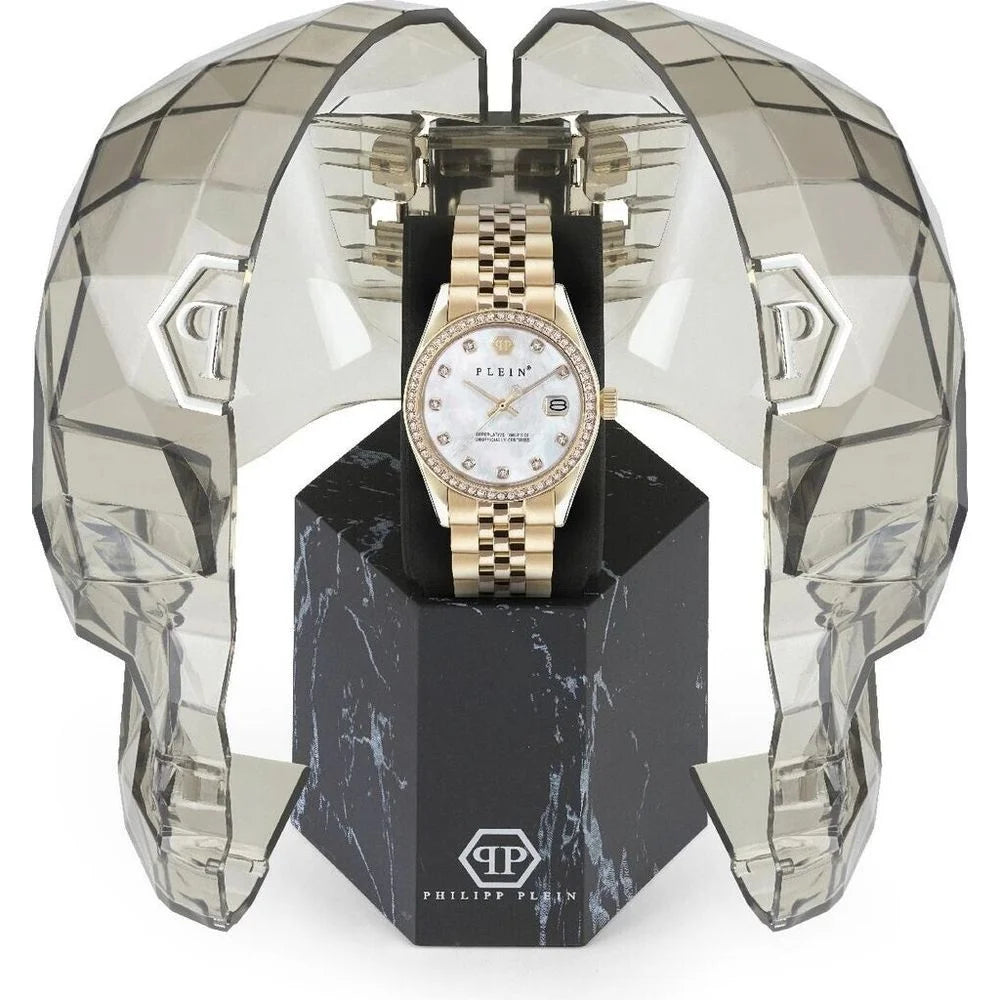 Philipp Plein Gold Stainless Steel Dress Watch