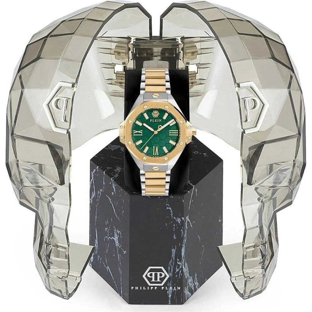 Philipp Plein Gold Stainless Steel Dress Watch