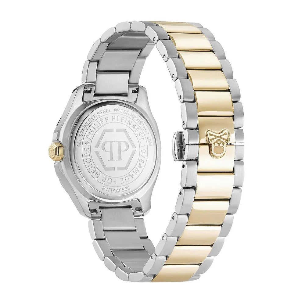 Philipp Plein Gold Stainless Steel Dress Watch