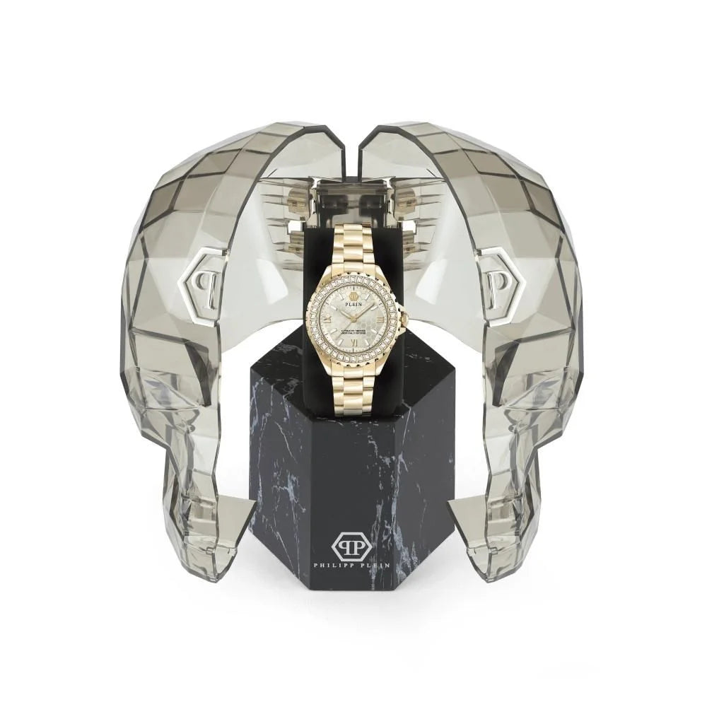 Philipp Plein Gold Stainless Steel Dress Watch
