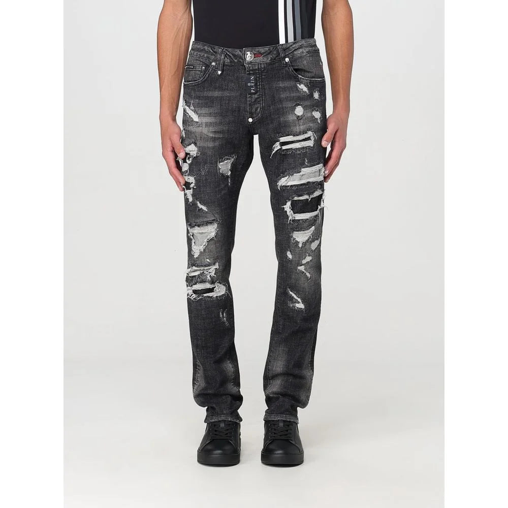 Philipp Plein Gray Denim Slim Fit Jeans - W33