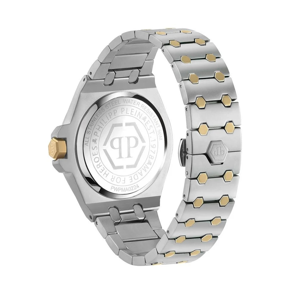 Philipp Plein Gray Stainless Steel Dress Watch