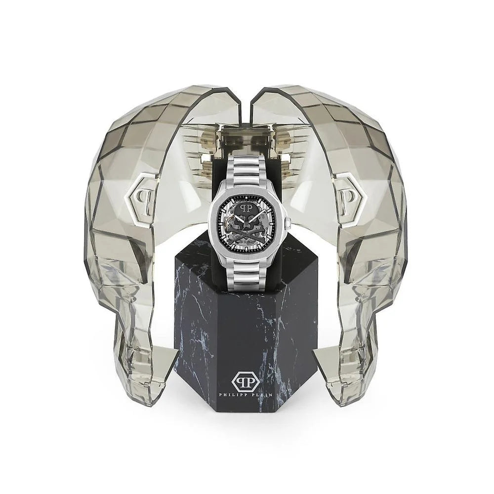 Philipp Plein Gray Stainless Steel Dress Watch