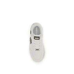 Philipp Plein נעלי ספורט אטלטית מעור פרה לבן Bos Taurus - נעלי ספורט