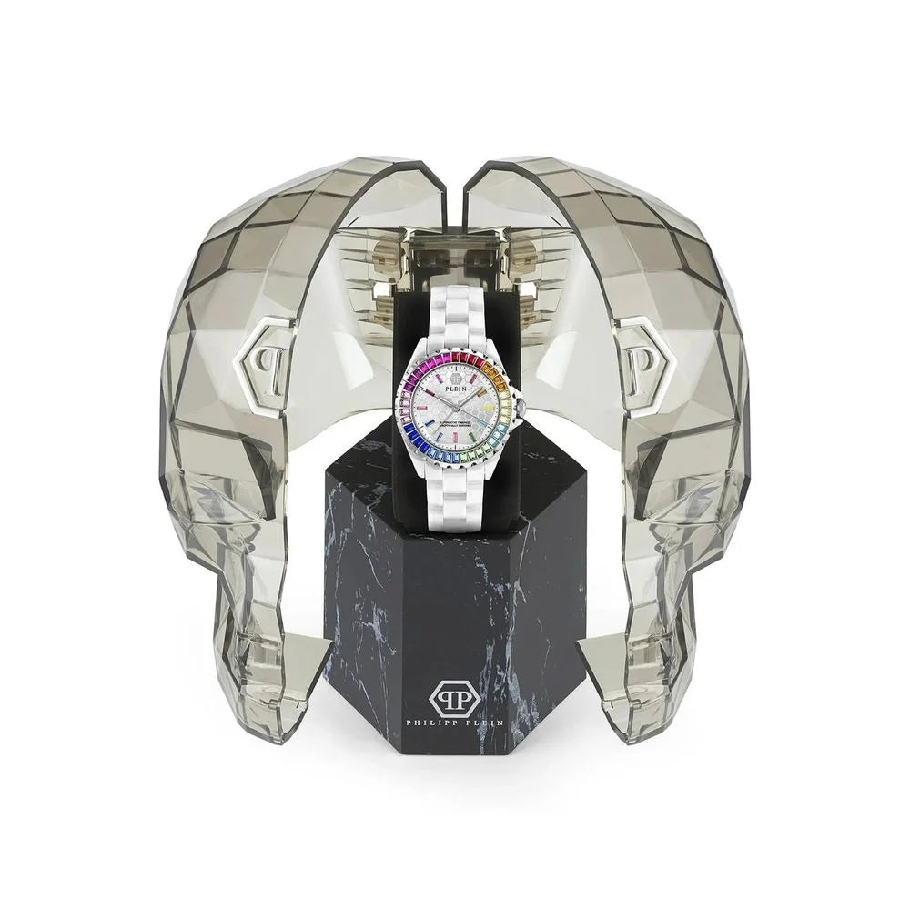 Philipp Plein White Ceramic Dress Watch
