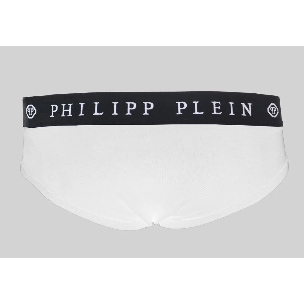 Philipp Plein White Cotton Men Boxer Short - Boxer Shorts