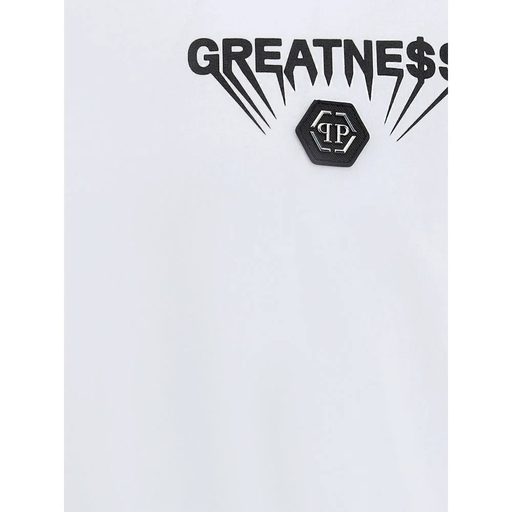 Philipp Plein White Cotton T-Shirt