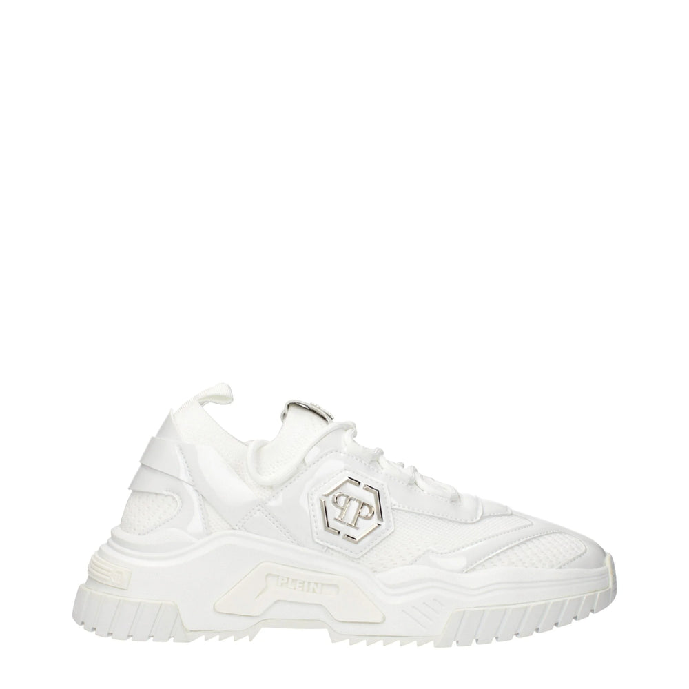 Philipp Plein White Fabric Chunky Sneakers - EU40/US7