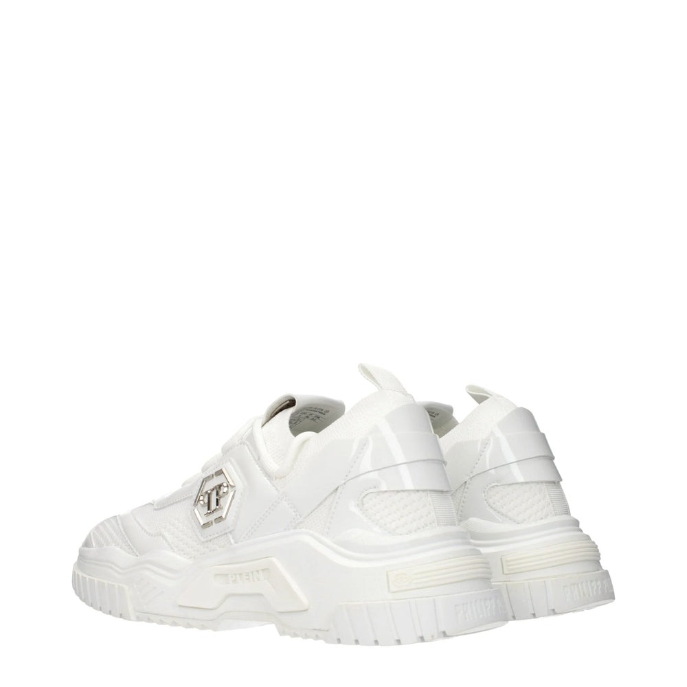 Philipp Plein White Fabric Chunky Sneakers - EU40/US7