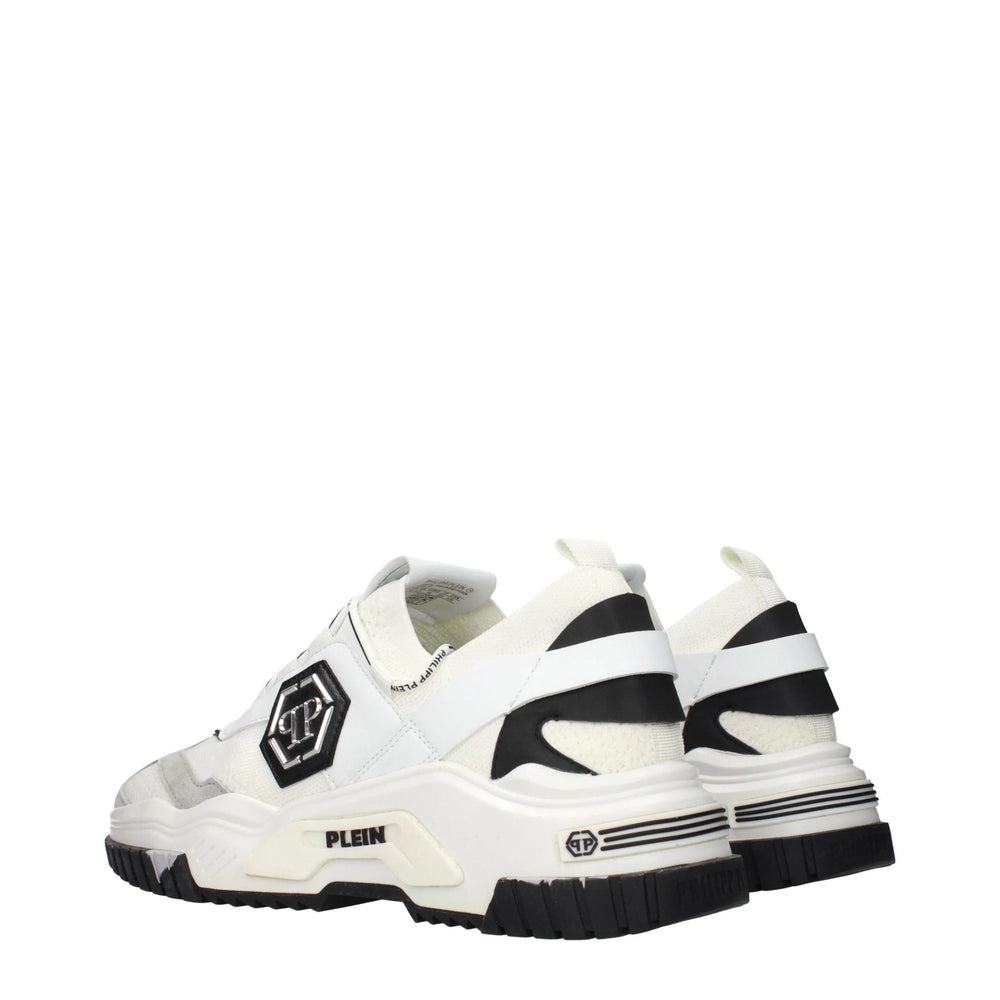 Philipp Plein White Fabric Chunky Sneakers - EU44/US11