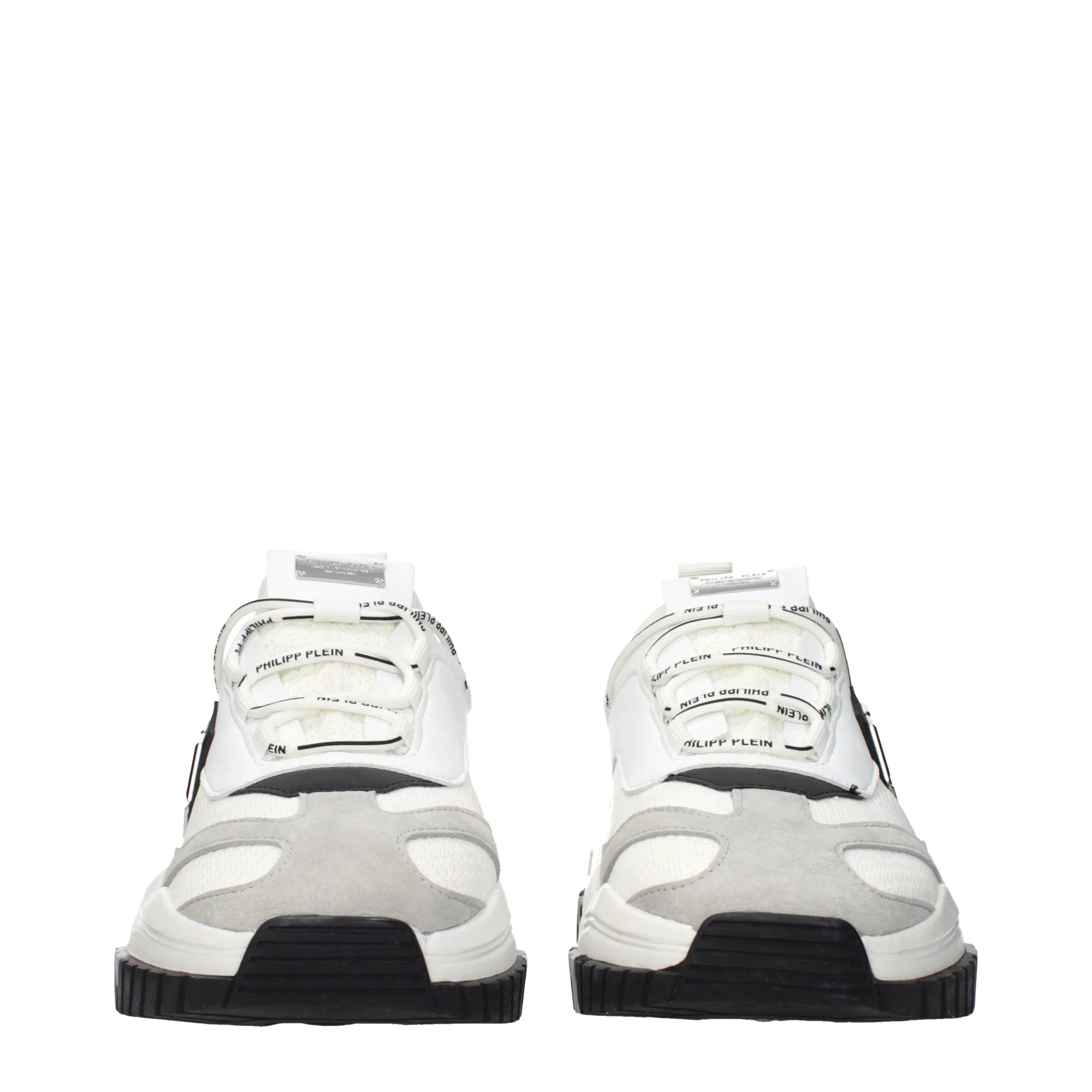 Philipp Plein White Fabric Chunky Sneakers - EU44/US11