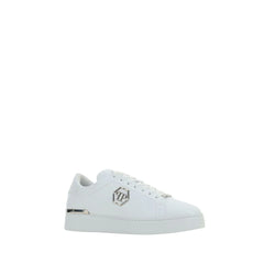 Philipp Plein White Leather Low Top Sneakers