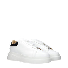 Philipp Plein White Leather Low Top Sneakers