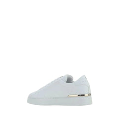 Philipp Plein White Leather Low Top Sneakers