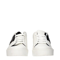 Philipp Plein White Leather Sneakers - EU40/US7