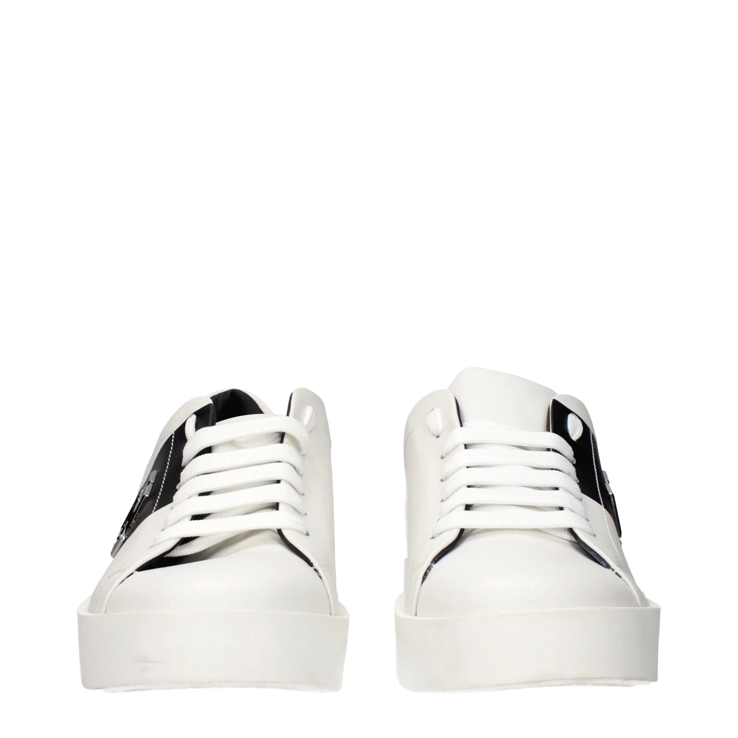 Philipp Plein White Leather Sneakers - EU40/US7