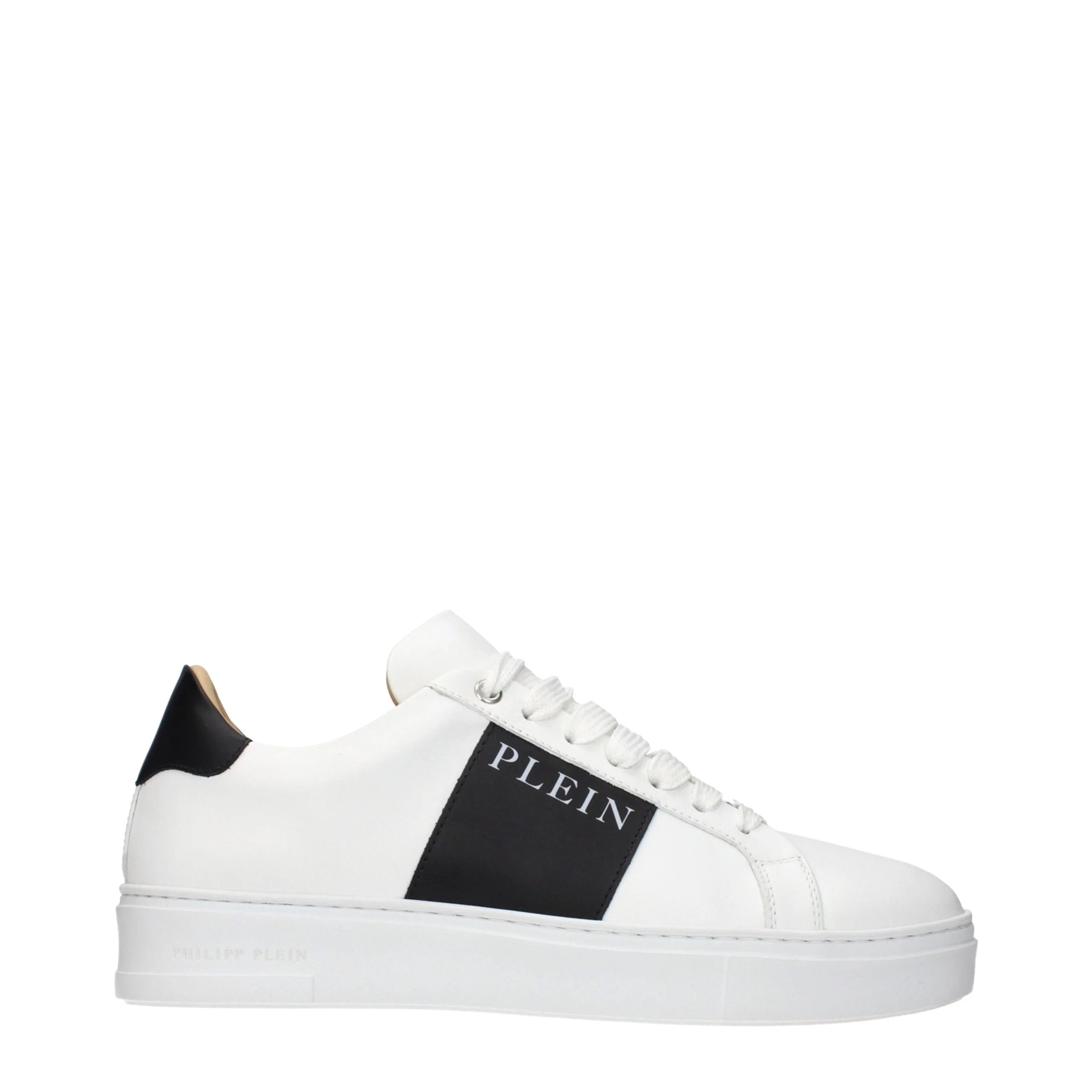 Philipp Plein White Leather Sneakers - EU40/US7