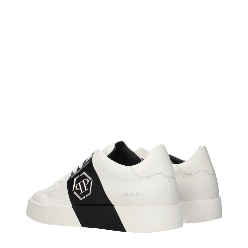 Białe sneakersy Philipp Plein ze skóry - EU40/US7