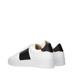 Philipp Plein White Leather Sneakers - EU40/US7