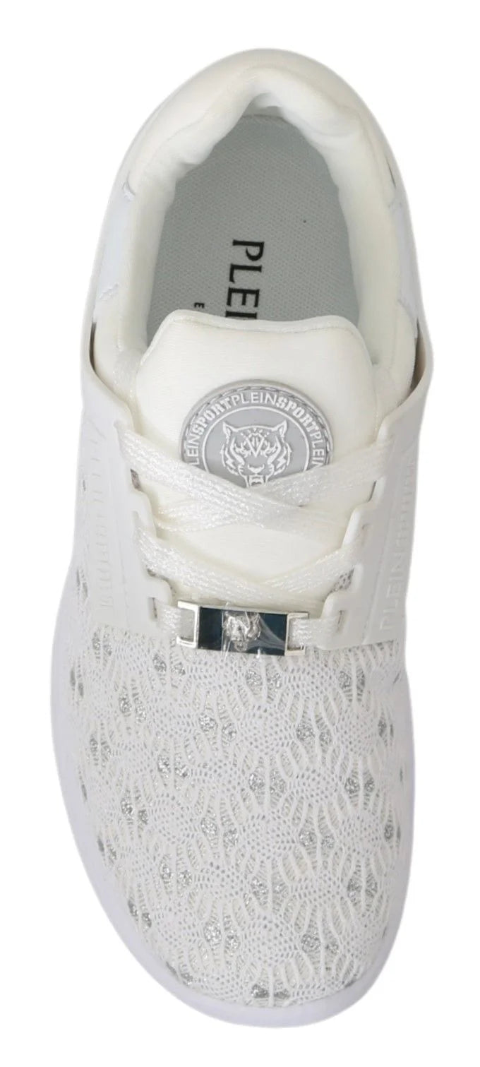 Philipp Plein White Polyester Casual Sneakers Shoes - EU37/US6.5 - Sneakers
