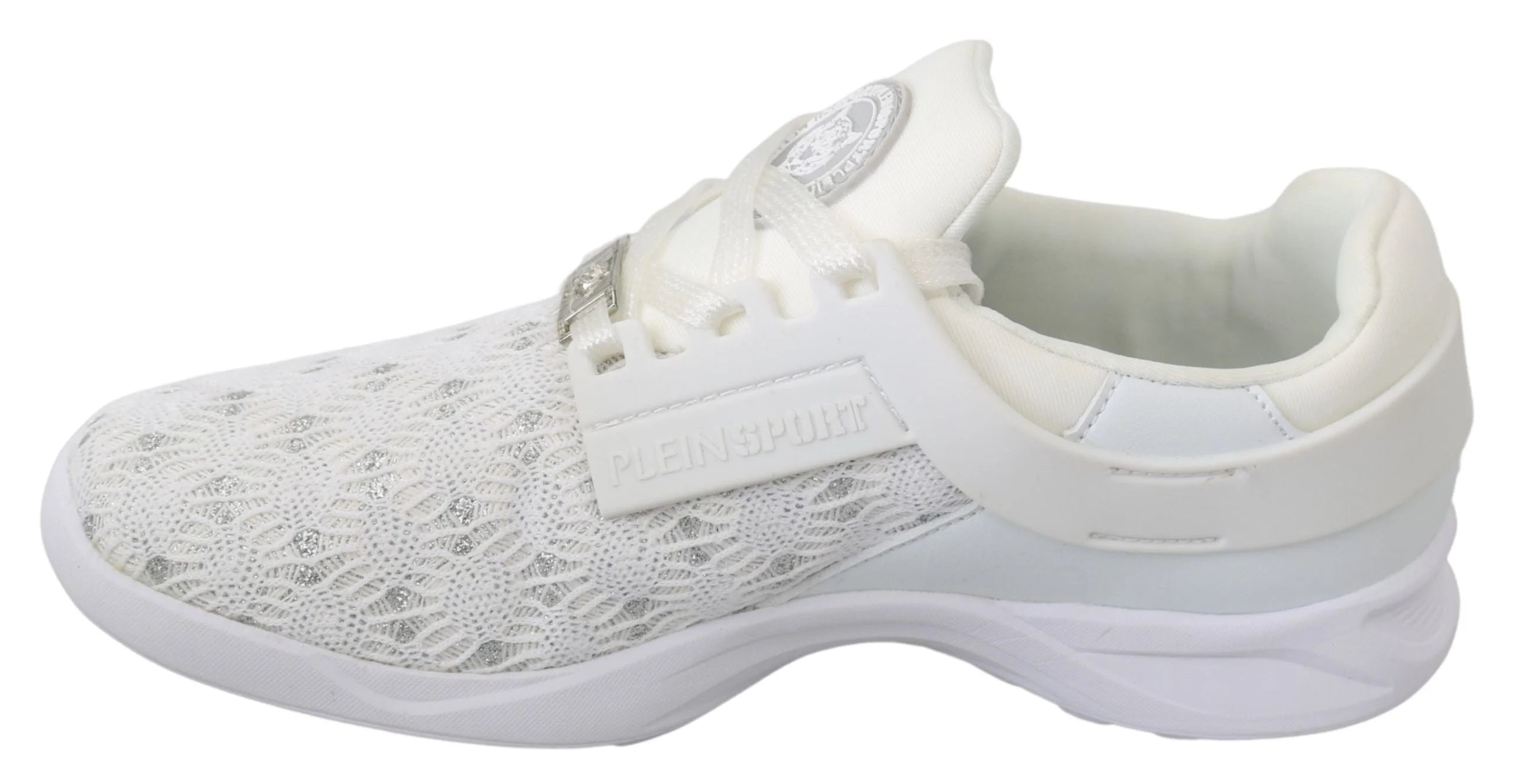 Philipp Plein White Polyester Casual Sneakers Shoes - EU37/US6.5 - Sneakers