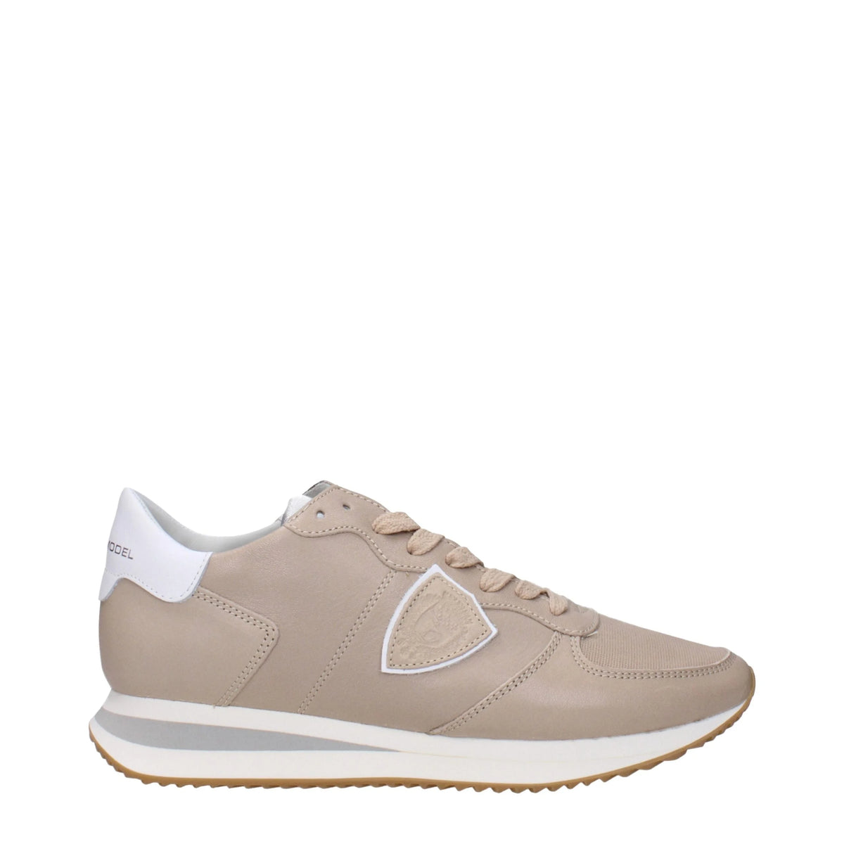 Philippe Model Beige Leather Low Tops