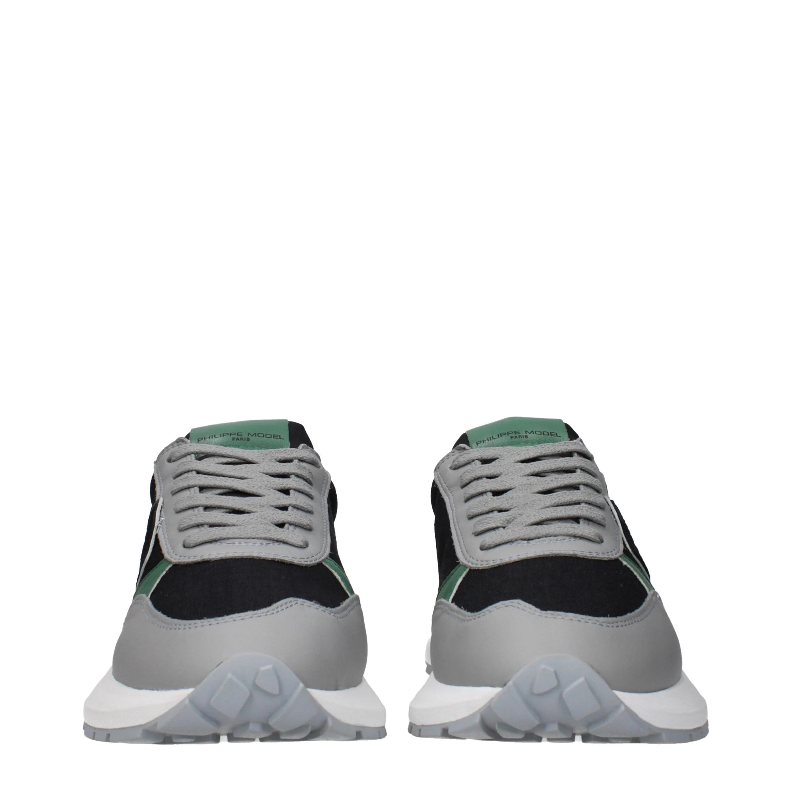 Philippe Model Black Fabric Athletic Sneakers - EU41/US8